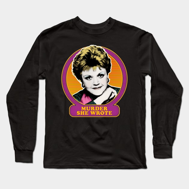 Murder She Wrote / 80s Retro TV Design Long Sleeve T-Shirt by DankFutura